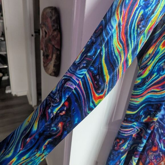 Blackmilk - XXL I BLEED GASOLINE VELVET LONG SLEEVE EVIL MINI DRESS - Picture 3 of 10